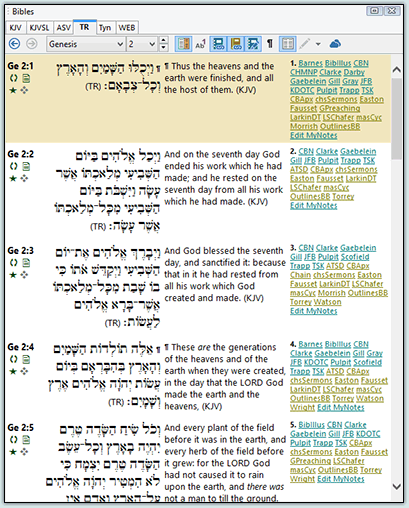 Textus Receptus with KJV in Old Testament