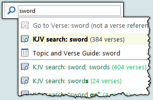 Quick Bible Search toolbar [Sample]